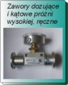 Zawory dozujące i kątowe próżni wysokiej z napędem ręcznym