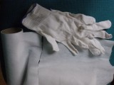 środki czyszczące i rękawiczki